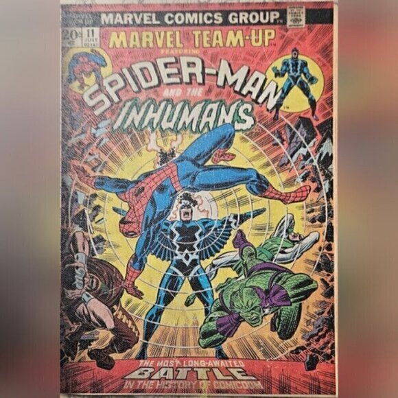 4-Piece Marvel Spider-Man Comic Cover Canvas Wall Art Set 12x12 Superhero Décor - Picture 13 of 15